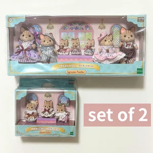 New Sylvanian Families Striped Cat Family & Baby Elegant Set Calico Critters - Picture 1 of 24