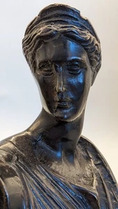 Artemis Diana Antique Bronze bust Ancient Greek Classical - Picture 1 of 11