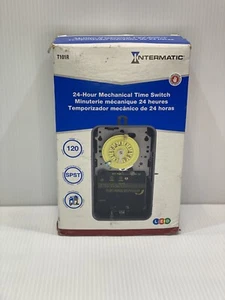 Intermatic Outdoor Mechanical Timer Switch 125 volt Gray - Picture 1 of 8