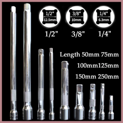 Wobble Extension Bar Extra Long Reach Bar Drive Socket Ratchet 1/4" 3/8" 1/2" - Image 1 of 4