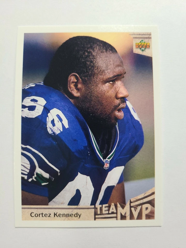 CORTEZ KENNEDY 1992 UPPER DECK FOOTBALL CARD # 376 E7737 - Image 1 of 1