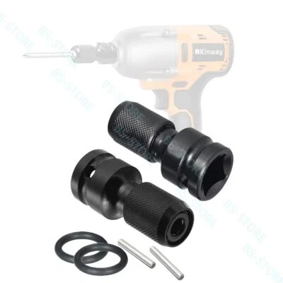 Hex Female Socket Adapter Converter Chuck Adaptor for Impact and Ratchet Wrenche - Image 1 of 4