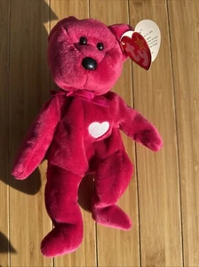 Ty Valentina the Bear Beanie Baby with Hologram Tush tag - Picture 1 of 10