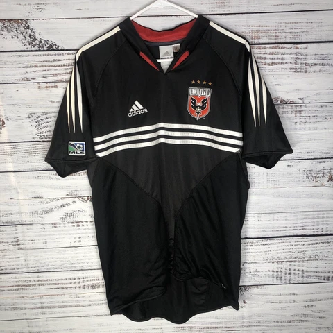 D.C. United MLS Adidas Climacool Soccer Jersey 2005/2006 Home Black Men’s Small Cover