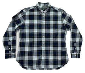 Gitman Vintage Button Up Lightweight Summer Cotton Blue Madras Plaid Check XXL - Picture 1 of 6