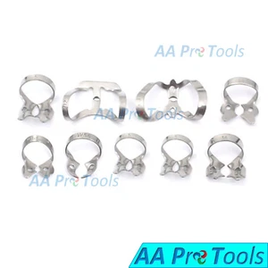 9 Pcs Endodontics Rubber Dam Clamps Dental Orthodontic Instruments - Picture 1 of 3