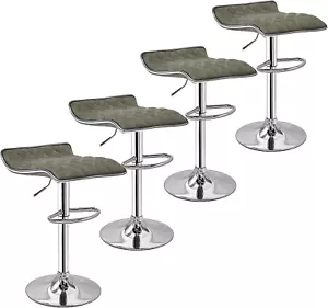 Bar Stools Set of 4, Adjustable Bar Stools, Bar Height Stools for Kitchen Counte - Picture 1 of 7