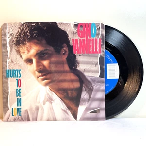 GINO VANNELLI: HURTS TO BE IN LOVE / HERE SHE COMES (1985) Vinyl 45 RPM Pop - Picture 1 of 5