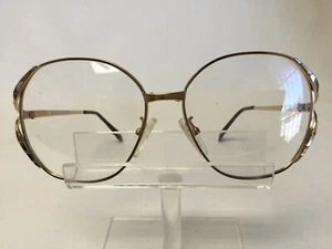 Vintage 1980s TARGA Eyeglasses Sunglasses Large Gold Silver 18KHGP USA - Picture 1 of 7