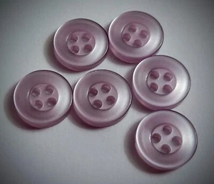 1/2" 4-Hole Dusty Lilac Dress Shirt Buttons - Picture 1 of 4