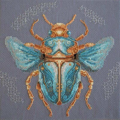 ABRIS ART DIY Cross-Stitch Kit Time Artifact Needlepoint Craft Kit Counted Stitching Set