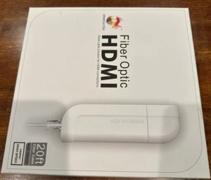Rainbow Fish H3D-TR020F 20ft Professional Grade Fiber Optic HDMI Cable White - Picture 1 of 4