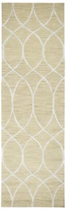 2x8 Rizzy Rugs Beige Geometric Lines Swirls Runner CE9488 - Aprx 2' 6" x 8' - Picture 1 of 3