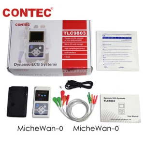 TLC9803 Dynamic ECG Holter 3 Channel EKG Analyzer Recorder USB PC Software - Picture 1 of 14
