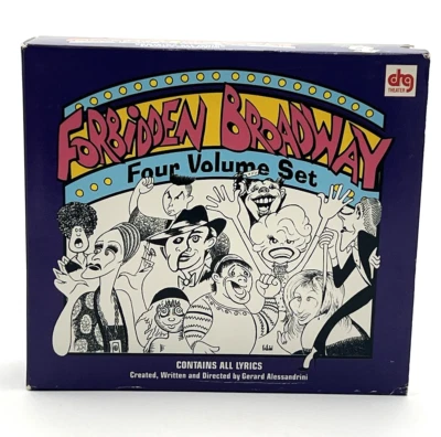Forbidden Broadway: Four Volume Set With Lyrics 4 Discs (CDs, 2000) - RARE - Image 1 of 4