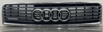 2005 Audi A4 Center Grille Insert Upper Matte Black Chrome Trim 2002 2003 2004 - Imagem 1 de 4