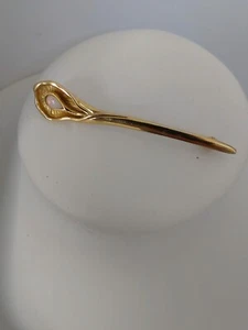 Wunderschöne Design Brosche Nadel 8 Karat Gold mit Opal, 67x13,5 mm, 5,97 Gramm - Picture 1 of 17