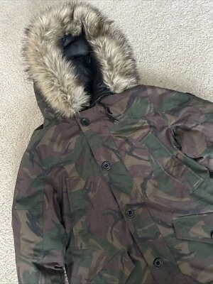 $548 Polo Ralph Lauren Performance Fur Hood Camo Duck Down Parka Winter Coat - Image 1 of 4