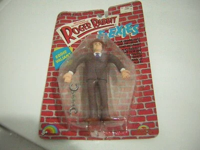 ROGER RABBITT FLEXIES SELLADO 1988 LJN/GRAND TOYS EDDIE VALIENT EN TARJETA VARIANTE Foto 1 de 4