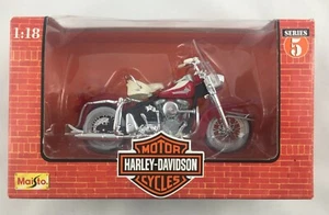 Maisto 1:18 scale 1998 Harley Davidson 1962 FLH DUO GLIDE SERIES 5 diecast metal - Picture 1 of 10