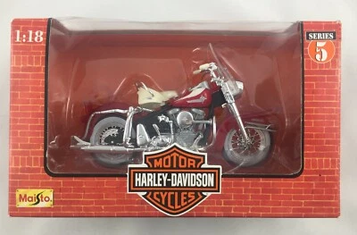 Maisto 1:18 scale 1998 Harley Davidson 1962 FLH DUO GLIDE SERIES 5 diecast metal - Image 1 of 4