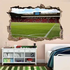 Football Stadium Southampton 3D Wall Sticker Mural Decal Kids Bedroom Home Decor - Picture 1 of 1