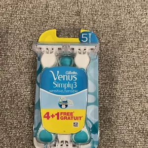Gillette Venus Simply 3 rasoi monouso da donna sensibili, 5 rasoi - Foto 1 di 2