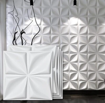 Art3d 12-Pack19.7"x19.7" PVC Decorative 3D Wall Panels Textured 3D Wall Covering - Image 1 of 4