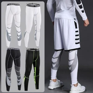Pantalones de compresión para hombre Ciclismo Correr Baloncesto Fútbol Elasticidad Pantalones deportivos - Imagen 1 de 29