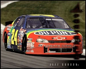 1997 Pinnacle Portraits Oversized 8x10 Jeff Gordon Pit Action Hendrick - Picture 1 of 2