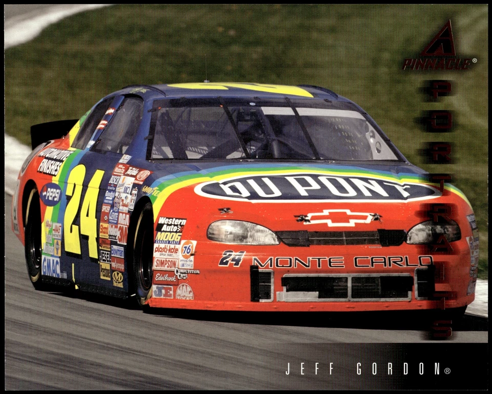 1997 Pinnacle Portraits Oversized 8x10 Jeff Gordon Pit Action Hendrick - Image 1 of 2