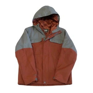 Eastern Mountain Sports EMS Thermolite Jacket Hooded Red Gray Kids Medium Ski - Picture 1 of 9