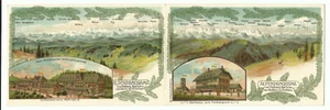 Feldberg u.a. Hotel Feldbergerhof Alpenpanorama Litho Doppelkarte um 1900 - Bild 1 von 1