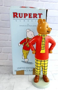 Rupert Classics Brown Face Rupert Bear Figurine Statue Limited Edition 1973 Box - Picture 1 of 8