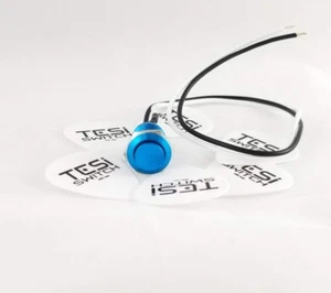 Tesi IDO 12MM Blue Metal Momentary Push Button Kill Switch for Guitar or Bass - Picture 1 of 3