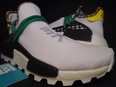 ADIDAS PW SOLAR HUMAN RACE HU NMD R1 PHARRELL INSPIRATION PACK WHITE BLACK 7.5 - Image 1 of 4