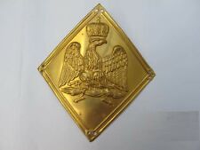 DGH® Napoleonic Era - French Shako Plate Pressed Brass SILVER 1806 FS
