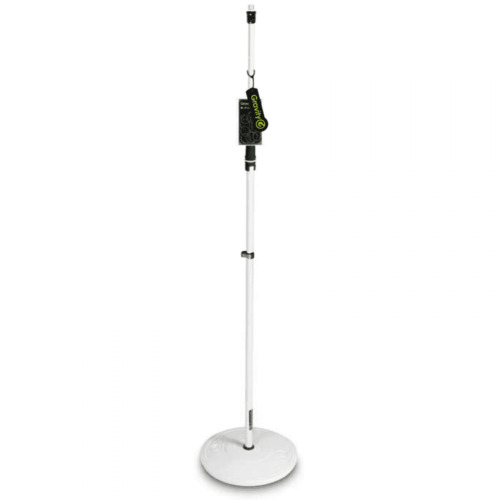 Gravity MS 23 W High Quality Height Adjustable White Round Base Microphone Stand