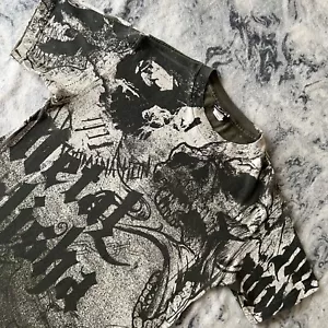 Camiseta De Colección Metal Mulisha Y2K AOP Grunge Alternativa Estilo Aflicción Camiseta S - Imagen 1 de 12