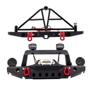 Aluminium Front And Rear Bumpers For Axial Scx10i Scx10ii Scx10iii Traxxas Trx4 - Picture 1 of 12