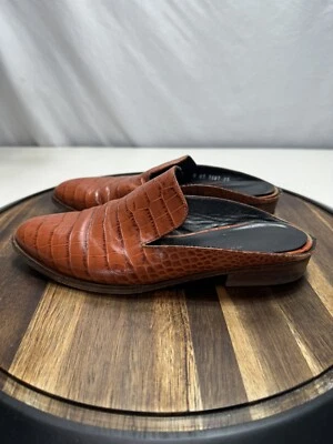 Zapatos Robert Clergerie Talla US 7 EU 37 Mula Cuero Marrón Francia Sin Cordones Foto 1 de 4