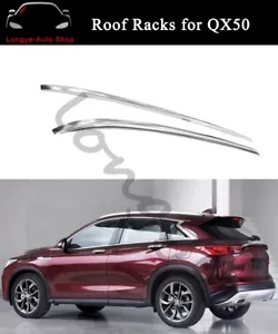 Roof Rail Carrier Rack Side Rail Crossbar Bars Fits for Infiniti QX50 2018-2022 - Picture 1 of 7
