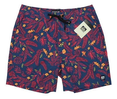 Traje de baño Reef 5" entrepierna tropical floral colección Everett para hombre traje de baño nuevo con etiquetas Foto 1 de 2