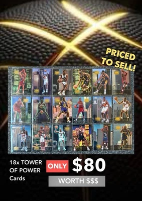 Tarjetas de persecución Fleer NBA Tower of Power 1994 Foto 1 de 4