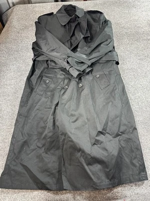 Charles Klein Мужские пальто XL (50) черный поясом талии всепогодный воротник пальто - Изображение 1 из 4