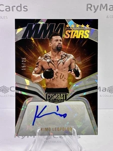 /25 Kimo Leopoldo Auto 2025 Panini Combat Anthology MS-KML MMA Stars Cracked Ice - Imagen 1 de 2