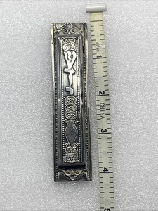 Mezuzah Case Doorpost Jewish Filigree Sterling Beautiful Art Rare Vintage - Picture 1 of 23