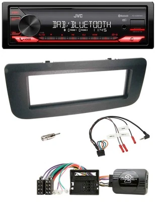 JVC Bluetooth USB DAB Lenkrad Autoradio für Skoda Fabia 07-14 Praktik Roomster s - Bild 1 von 4