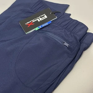 RLX Ralph Lauren Golf Pants Tapared Vented Men’s Sz M Medium Navy Drawstring - Picture 1 of 15