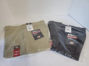 Dickies 874 Original Fit Arbeitshose Herren Größe 29x32 - Grau & Khaki - Neu mit Etikett - Bild 1 von 6